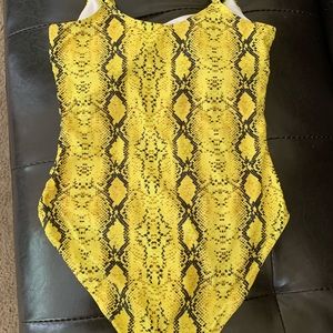 Snakeskin swim suit